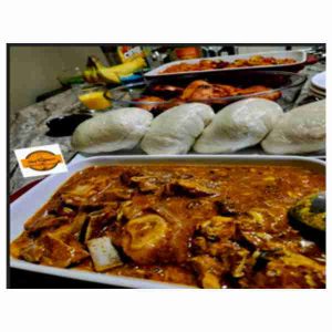 Fufu and Ogbono Soup